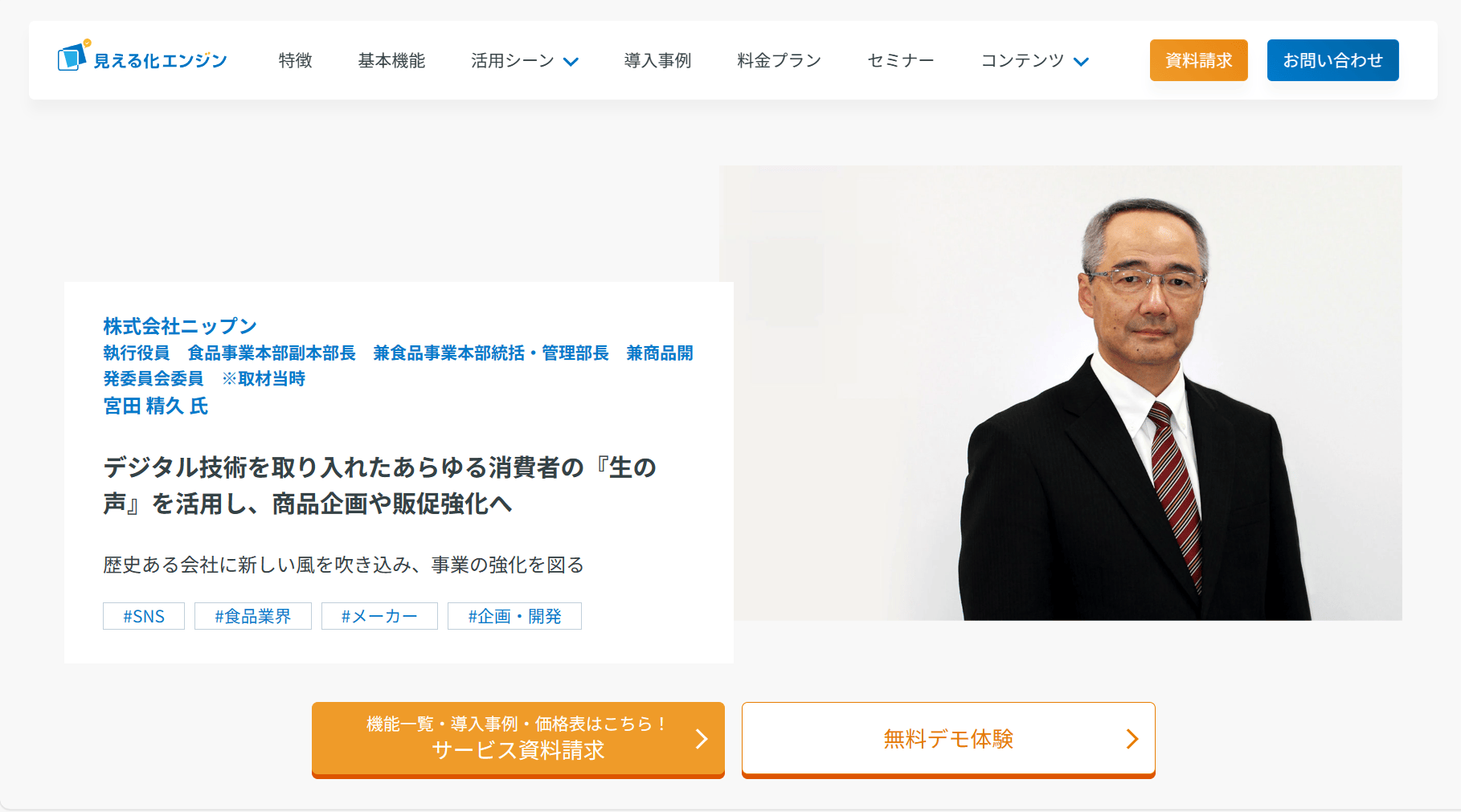 テキストマイニングツール 見える化エンジン ニップン