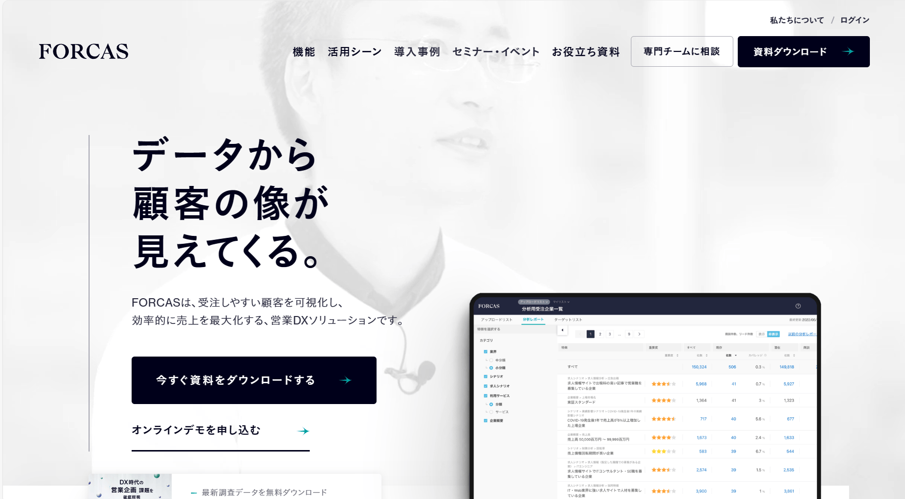 ABMツール　導入事例　FORCAS