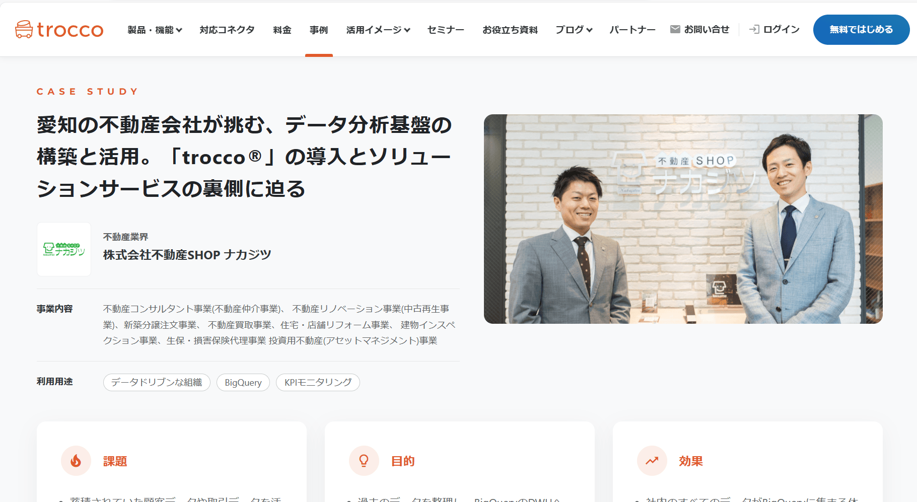 troccoの企業での導入事例