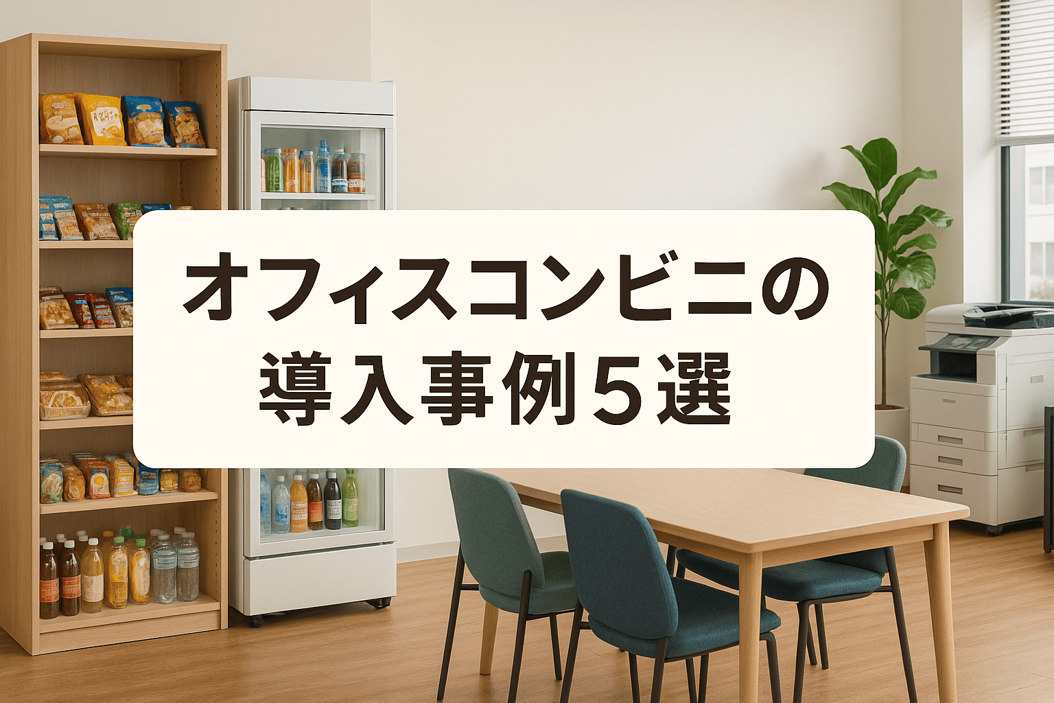 オフィスコンビニの導入事例5選｜4つのKPI・4タイプ別向き不向き【2026年最新】