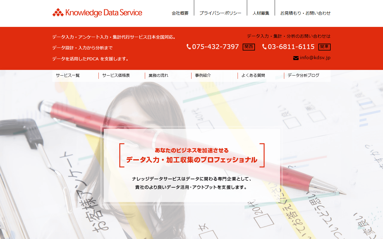 ナレッジデータサービス株式会社 公式サイト