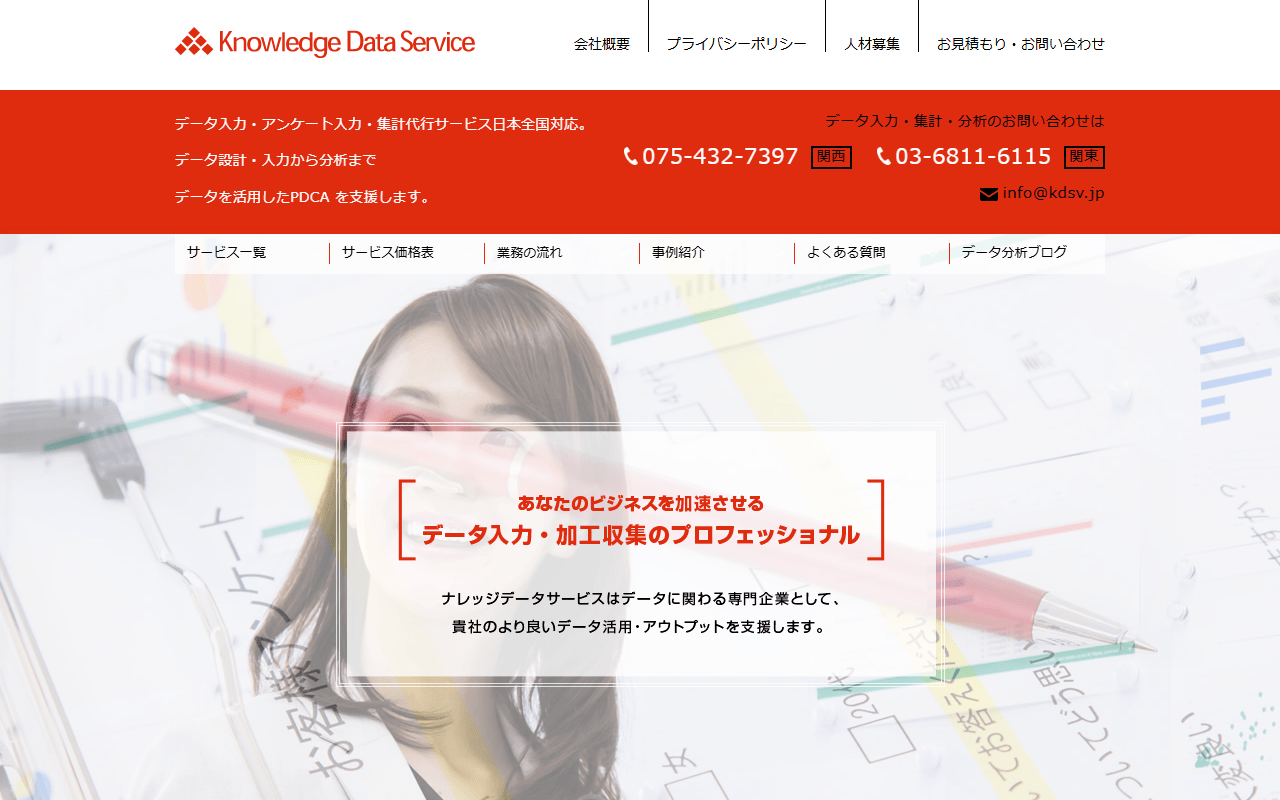 ナレッジデータサービス株式会社 公式サイト