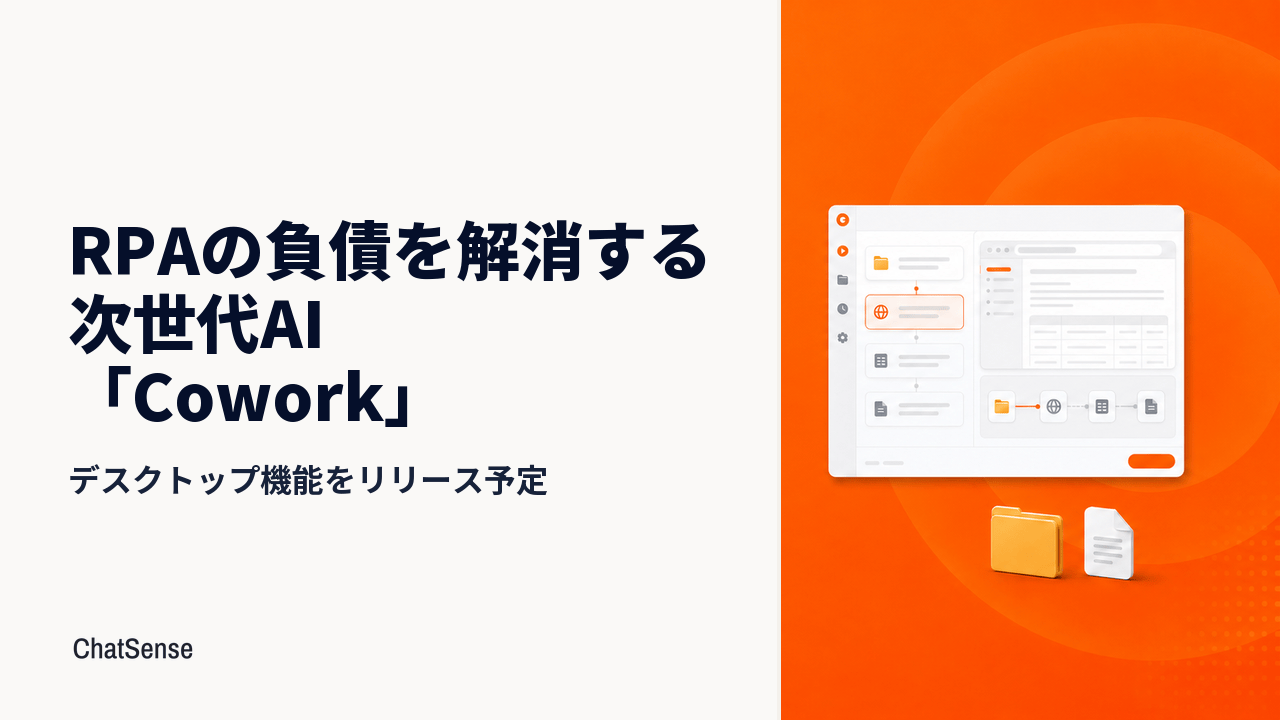 AIエージェント「Cowork」がデスクトップ操作に対応予定、RPA代替を狙う