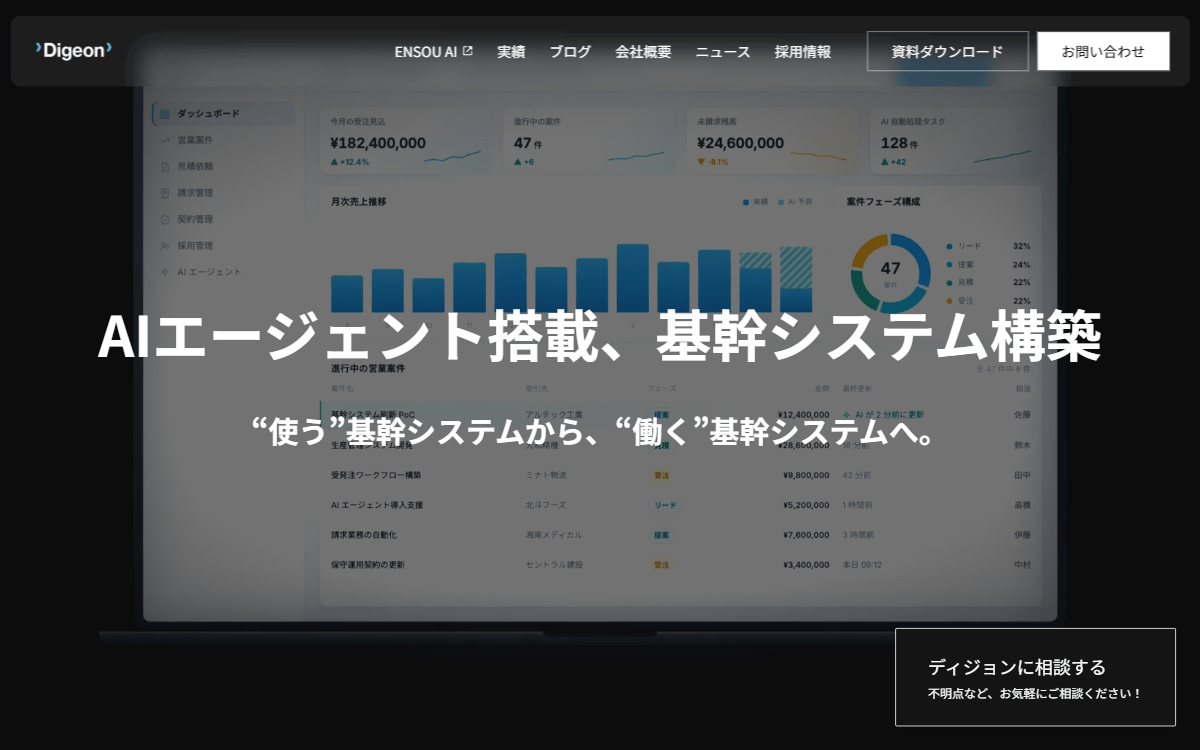 株式会社Digeon 公式サイト