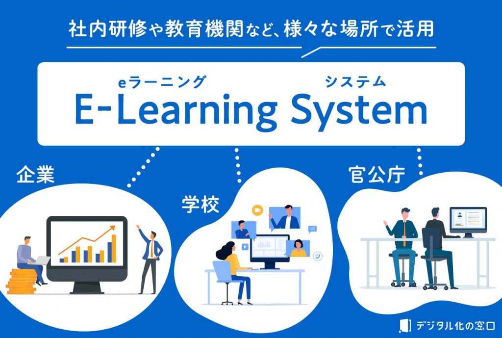 eラーニングシステムとは？社内研修や教育機関など、様々な場所で活用されています。