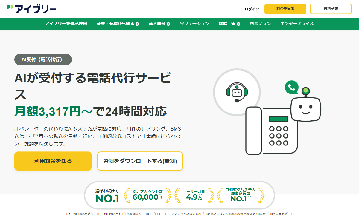 株式会社IVRy（アイブリー） 公式サイト