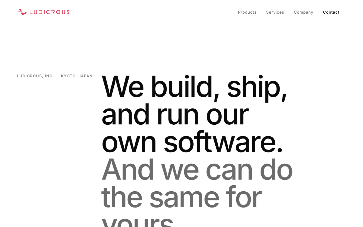 株式会社LUDICROUS 公式サイト